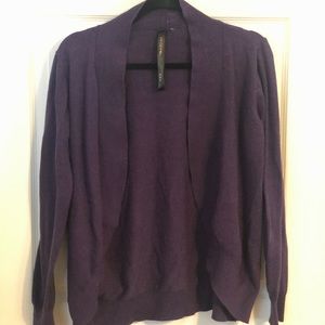 Purple cardigan
